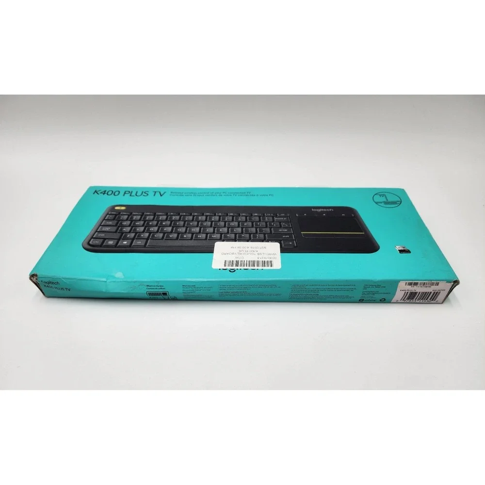 Logitech K400 Plus Wireless Touch With Easy Media Control,built in TouchPad‎